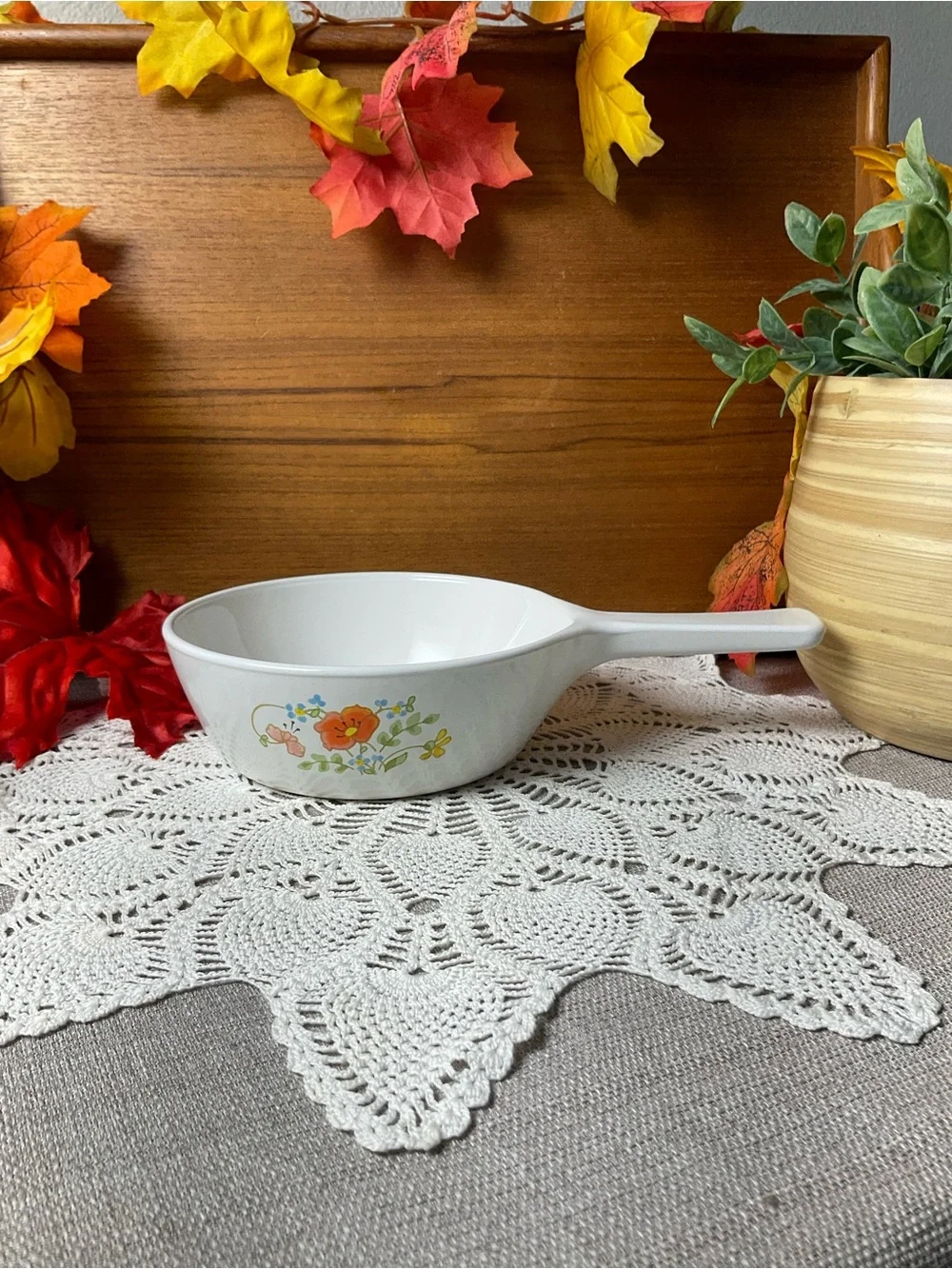 Vintage CorningWare Floral Bouquet 1 Pint Saucepan